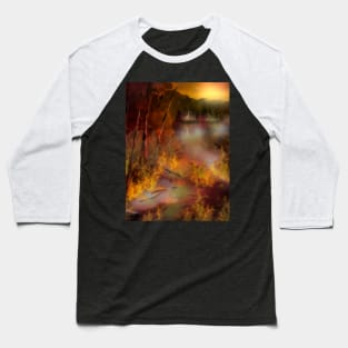 mystical forest fire Baseball T-Shirt